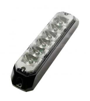 Flitslamp 6 Led Oranje 12-24V - single flash - 395701250