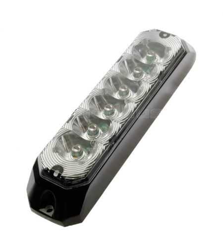 Ficklampa 6 Led Orange 12-24V - enkel blixt - 395701250