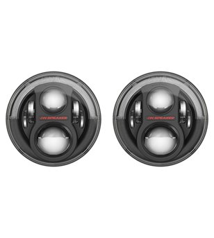 Defender JW Speaker 8700 Evolution-2 black LED headlight with DRL - set - 0556961 DEFset - Lights and Styling