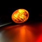 Warning light - Ledson - HideAway - Clear - 16 Flash patterns - Amber - R65 - 12V-24V