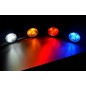 Warning light - Ledson - HideAway - Clear - 16 flash patterns - White - R65 - 12V-24V
