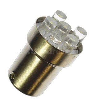 BA15S 24V 5 led Red (5W) - 241552