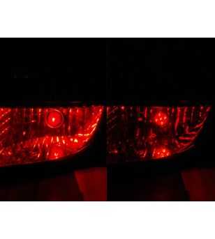 BA15S/R5W 24V 5 led Rood (5W) - 241552