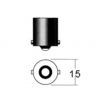 BA15S / R5W 12V 8 led Orange (8W) - 321583