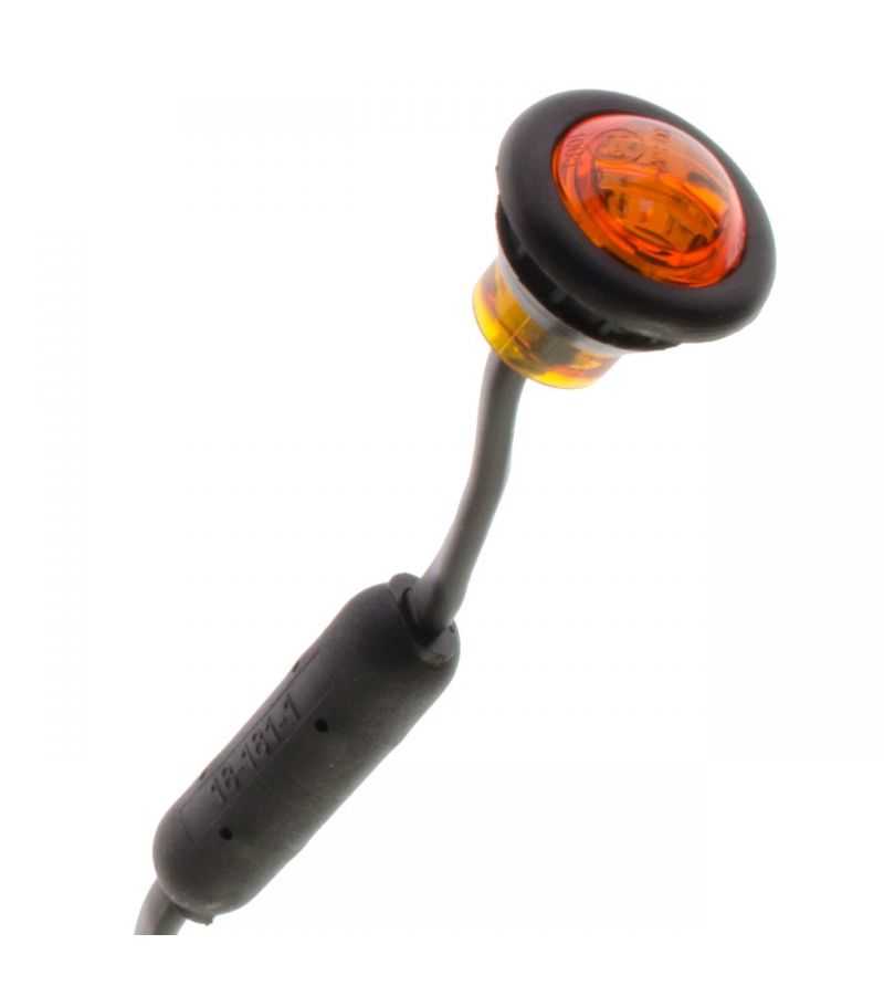 Markeerlicht LED Rond Oranje - Oranje glas - 360023 Markeerlicht LED Rond Oranje - Oranje glas - 360023