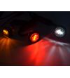 Marker light LED Round Red - Clear glass - 360012