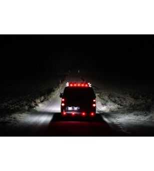 Markierungsleuchte LED Rund Rot - Klares Glas - 360012