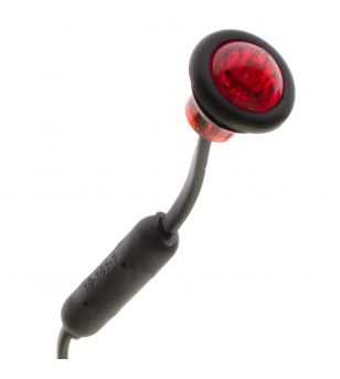 Markeerlicht LED Rond Rood - Rood glas - 360022