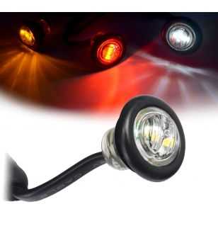 Marker light LED Round White - Clear glass - 360011