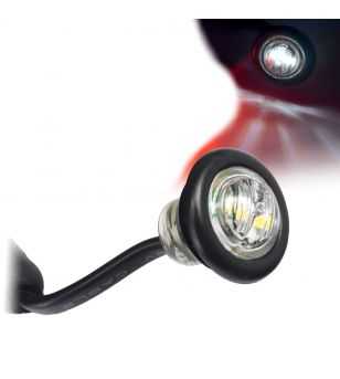 Markeerlicht LED Rond Wit - Helder glas - 360011