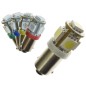 LED lamp - Ledson - 5-Led - BA9S / T4W - Amber - 24V LED lamp - Ledson - 5-Led - BA9S / T4W - Amber - 24V