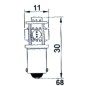 LED lamp - Ledson - 5-Led - BA9S / T4W - Weiß - 24V LED lamp - Ledson - 5-Led - BA9S / T4W - Weiß - 24V
