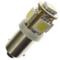 LED lamp - Ledson - 5-Led - BA9S / T4W - White - 24V LED lamp - Ledson - 5-Led - BA9S / T4W - White - 24V