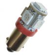 BA9S /T4W 24V 5 LED Rot (10W) - 340952