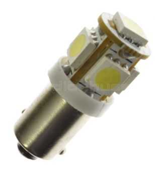 BA9S /T4W 12V 5 led Wit (8W) - 320951 - Verlichting - Verstralershop