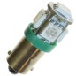 LED-lampa - Ledson - 5-Led - BA9S / T4W - Grön - 12V LED-lampa - Ledson - 5-Led - BA9S / T4W - Grön - 12V