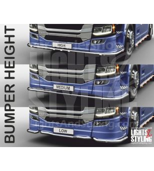 SCANIA R/S/G Serie 16+ TRUCK GRIFFIN-1 CATTLEGUARD - Medium & High bumper - 864544 - Lights and Styling