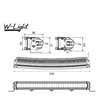 W-Light Comber LED Lightbar Böjd - 1605-NS3820 - Lights and Styling