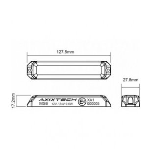 Axixtech M30 Strobe Blitzlampe LED 6 Muster – Weiß - 395701150 - Lights and Styling