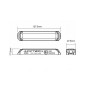 Warning light - Axixtech - M30 - 5" - 12.8cm - Clear - 5 flash patterns - White - R65 - 12V-24V Warning light - Axixtech - M30 - 5" - 12.8cm - Clear - 5 flash patterns - White - R65 - 12V-24V