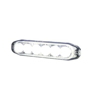 Flitslamp Extra dun 6x1W LED Strobe Xenon Wit - 500661 - Verlichting - Verstralershop