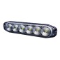 Warning light - Ledson - 6-Led - 6 led - 4.6" - 11.8cm - Clear - Super thin - 20 flash patterns - Blue - R65 - 12V-24V