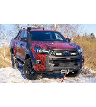 Hilux 2021+ Invincible-X Lazer LED Grille Kit - GK-HILUX-03K