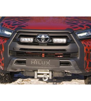 Hilux 2021+ Invincible-X Lazer LED Grille Kit - GK-HILUX-03K