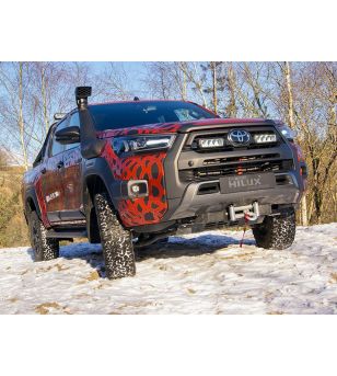 Hilux 2021+ Invincible-X Lazer LED Grille Kit - GK-HILUX-03K