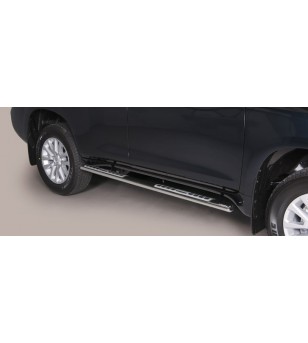 Land Cruiser 150 2014- Design Side Protection Oval - BLACK - DSP/255/PL - Lights and Styling