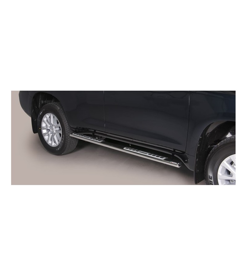 Land Cruiser 150 2014- Design Side Protection Oval - BLACK - DSP/255/PL - Sidebar / Sidestep - Verstralershop