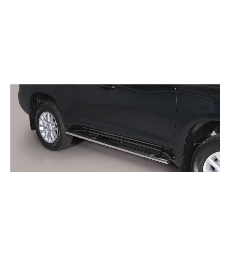 Land Cruiser 150 2014- Grand Pedana Oval - BLACK - GPO/255/PL - Sidebar / Sidestep - Verstralershop