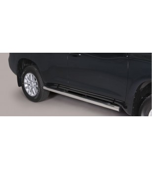 Land Cruiser 150 2014- Grand Pedana ø 76 - BLACK - GP/255/PL - Sidebar / Sidestep - Verstralershop