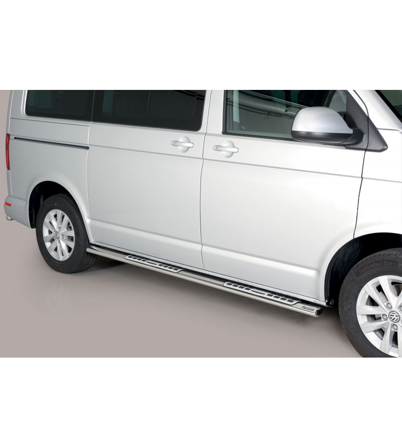Volkswagen Transporter T6.1 2019- Design Side Protection Oval SWB - DSP/396/SWB - Sidebar / Sidestep - Verstralershop Volkswagen Transporter T6.1 2019- Design Side Protection Oval SWB - DSP/396/SWB - Sidebar / Sidestep - Verstralershop