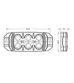 911 Signal F3S Single/Split Flasher 6 led multicolor R65 - 23801 - Lights and Styling