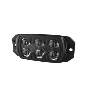 Blixtljus - 911 Signal - F3S - 6 led - 6cm - multicolor - 19 Blixtmönster - Vit/Bärnsten/Röd/Blå - R65 - 12V-24V - 