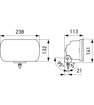 Hella Jumbo LED - stående montering - 1FE 016 773-001 - Lights and Styling