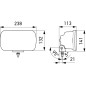Driving light - Hella - Jumbo - Hanging mounting - 9.4" - 23.8cm - LED - Position light White - Driving