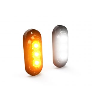 Daytime running lights - Denali - T3 Switchback Signal Pods - 7cm - White/Amber - Set