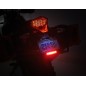 Tail light - Denali - B6 - 4.4" - 11.1cm - Clear - License plate mount - Brake - Set