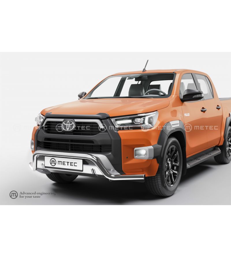 TOYOTA HILUX 21+ SPOILERBAR WITH BUMPER PLATE - 83563370 - Lights and Styling