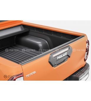 Inox Parts - Metec - C-plate Cargo Bed Protector - Tailgate - Toyota - Hilux - 2016+