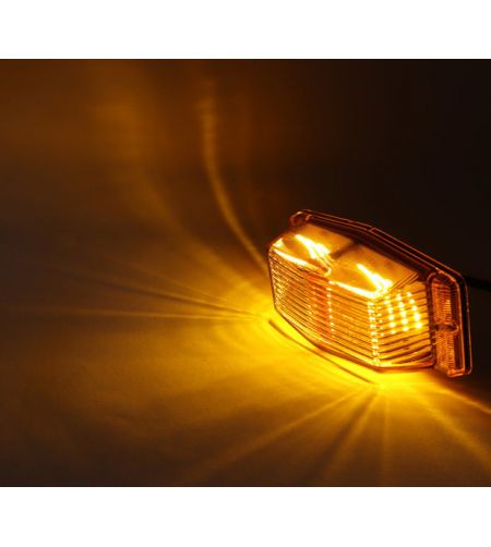 Double burner - Omnius - 5" - 12.6cm - LED - Amber - 24V