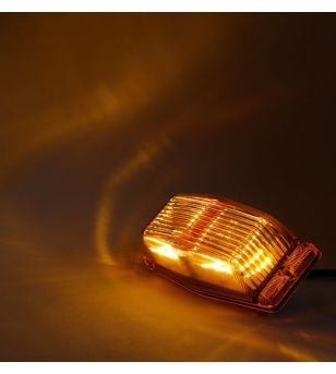 Omnius LED Dubbelbrännare gul-amber - klart glas - 360034