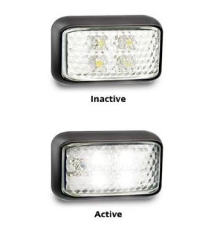 Markerlight LED 58x35mm Xenon white - 6502993 - Lights and Styling