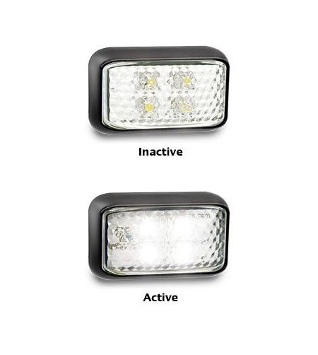 Markeringslicht - Ledson - 2.3" - 5.8cm - Wit - 12V-24V