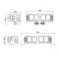 LED Light bar - Lazer - Triple-R 1000 - 16.1" - 41cm - White - Position light White/Amber - 16 flash patterns - Driving