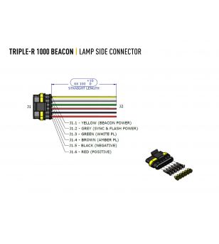 Lazer Triple-R 1000 Gen2 Vit med blixt - 00R8-BCN-W