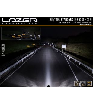 Lazer Sentinel 9" Chrome - met positielicht - 0S9-PL-CHR-SM