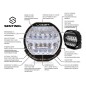 Driving light - Lazer - Sentinel 9 - 8.9" - 22.5cm - Chrome - Position light White/Amber - Driving Driving light - Lazer - Sentinel 9 - 8.9" - 22.5cm - Chrome - Position light White/Amber - Driving